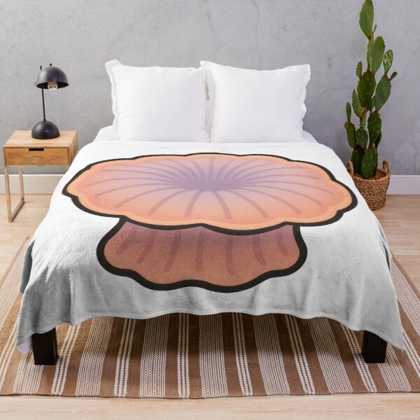 Item preview, Mushroom Coral Illustration – Orange and Purple Disc Anemone Ocean Reef Design designed and sold by Vendeloc.