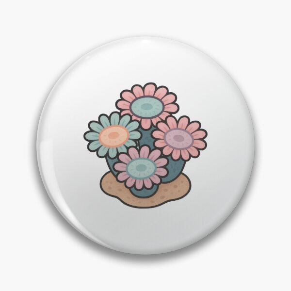 Item preview, Zoanthid Coral Illustration – Pastel Flower Polyp Marine Reef Artwork designed and sold by Vendeloc.