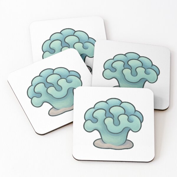 Item preview, Hammer Coral Illustration – Blue-Green Euphyllia Reef Aquarium Marine Art designed and sold by Vendeloc.