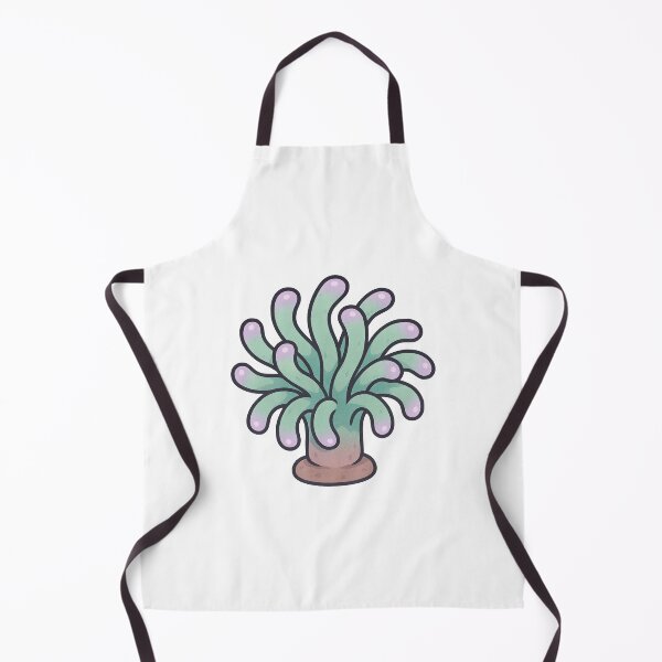 Item preview, Torch Coral Illustration – Green Tentacle Euphyllia with Purple Tips Ocean Art designed and sold by Vendeloc.