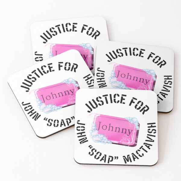 Item preview, Justice for John "Soap" MacTavish - Light Background Version designed and sold by Spread Me! Stickers, Pins, and Designs.
