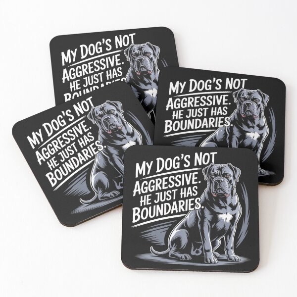 Item preview, My Dog's Not Aggressive. He Just Has Boundaries. designed and sold by theartfulaspie.