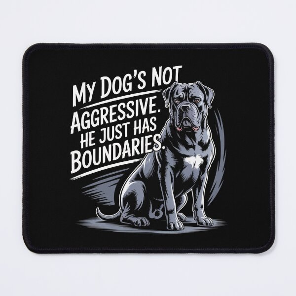 Item preview, My Dog's Not Aggressive. He Just Has Boundaries. designed and sold by theartfulaspie.
