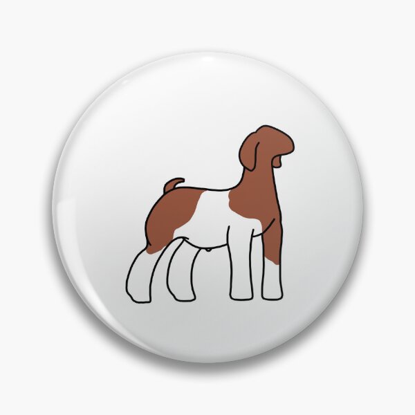 Item preview, Red Paint Show Goat designed and sold by livestockgraphicsbybrooke.