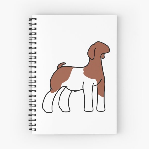 Item preview, Red Paint Show Goat designed and sold by livestockgraphicsbybrooke.