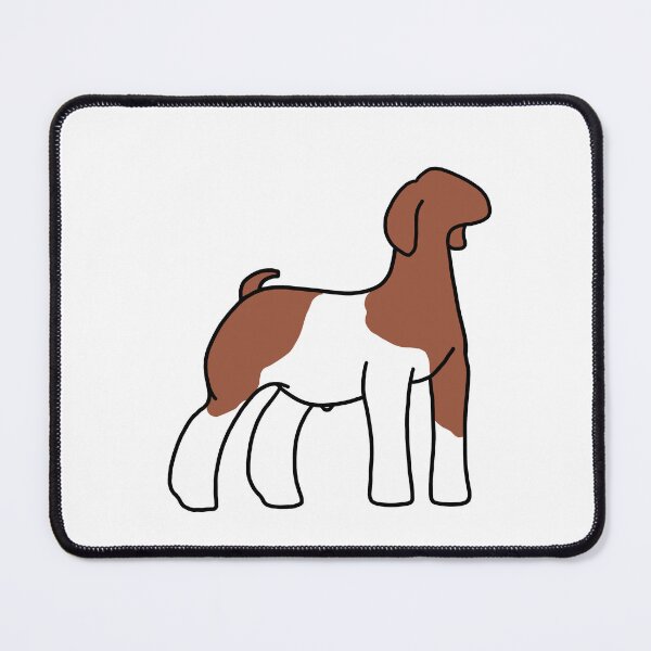Item preview, Red Paint Show Goat designed and sold by livestockgraphicsbybrooke.