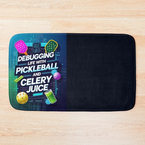 Item preview, Debugging Life with Pickleball and Celery Juice – Funny Tech & Sports Design designed and sold by Khala.