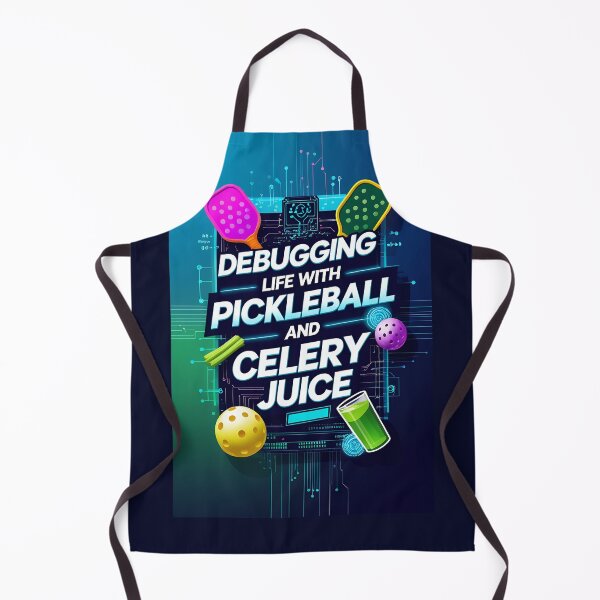 Item preview, Debugging Life with Pickleball and Celery Juice – Funny Tech & Sports Design designed and sold by Khala.