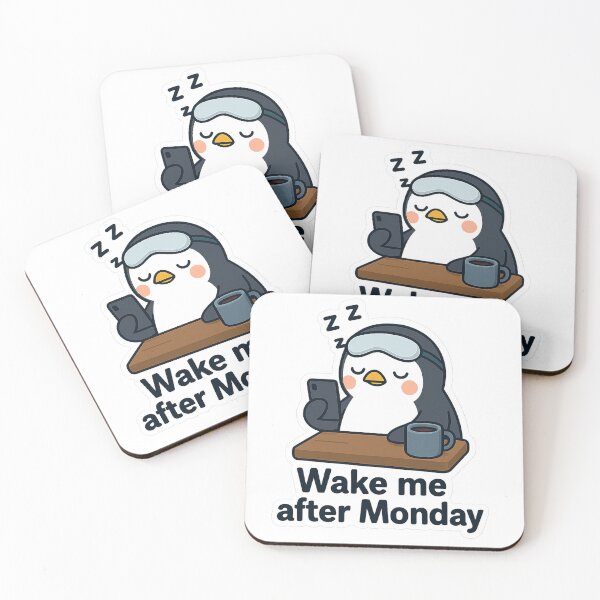 Item preview, Sleepy Penguin at Work designed and sold by HopaHope.