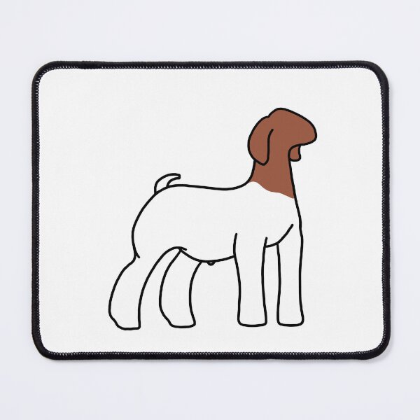 Item preview, Red Traditional Show Goat designed and sold by livestockgraphicsbybrooke.