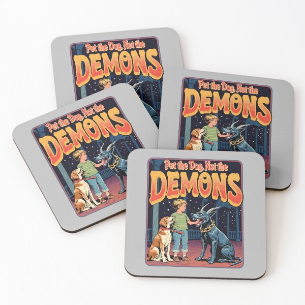 Item preview, Pet the Dog, Not the Demons - Funny Occult designed and sold by Vintagenaut Co..