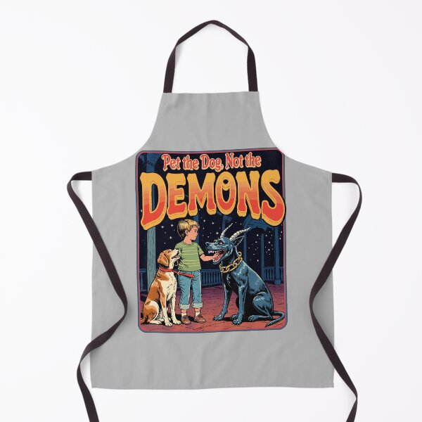 Item preview, Pet the Dog, Not the Demons - Funny Occult designed and sold by Vintagenaut Co..
