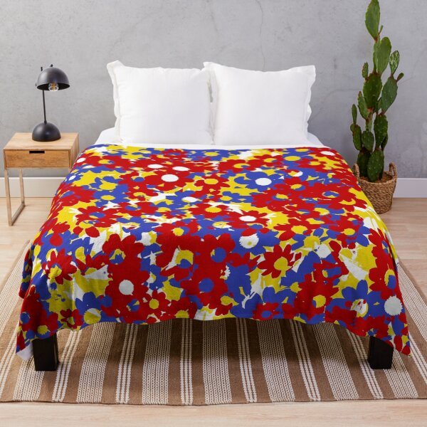 Item preview, Blue Yellow and Red Daisy Background designed and sold by Sharon Schwalbe.