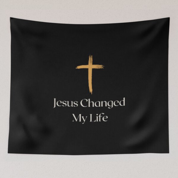 Item preview, "Jesus Changed My Life" Christian T-Shirt – Bold Faith Statement designed and sold by OrtegaGrace.