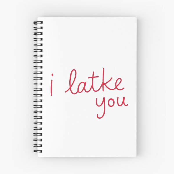Item preview, I Latke You – Red Handwritten Text on White, Cute Hanukkah Pun Design designed and sold by EmeraldeaArt.
