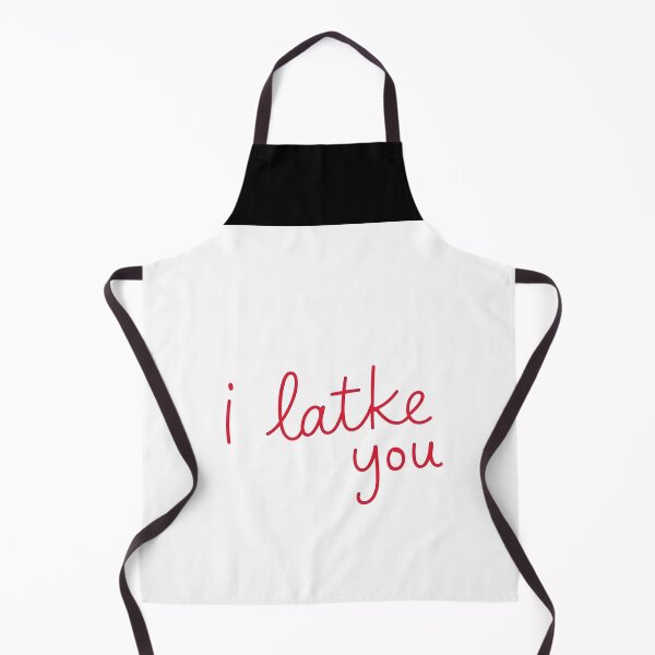 Item preview, I Latke You – Red Handwritten Text on White, Cute Hanukkah Pun Design designed and sold by EmeraldeaArt.