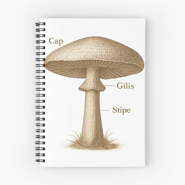 Item preview, Fungi Field Notes Mushroom designed and sold by TONSNAP.