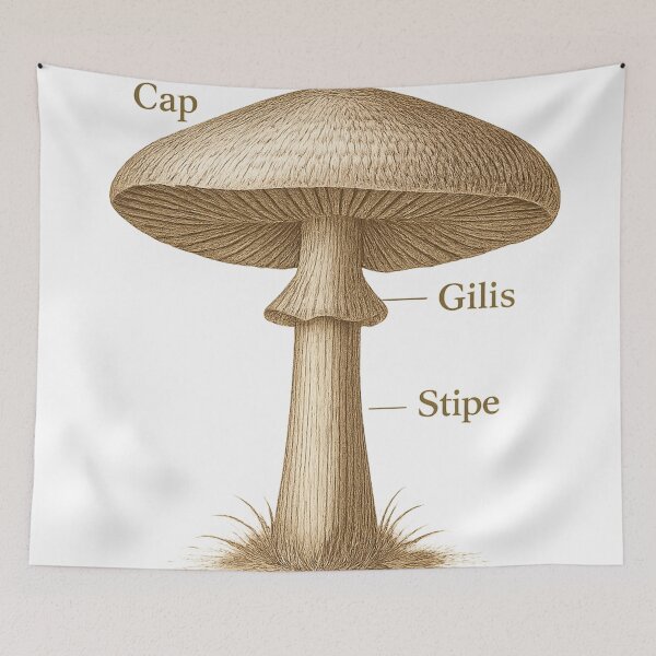 Item preview, Fungi Field Notes Mushroom designed and sold by TONSNAP.