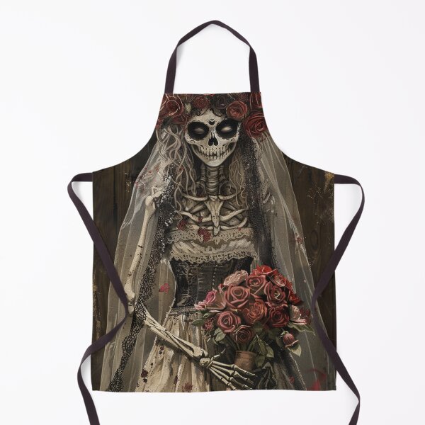 Item preview, Bride of the Bloom – Macabre Gothic Bride with Crimson Roses designed and sold by ArgentoArt.