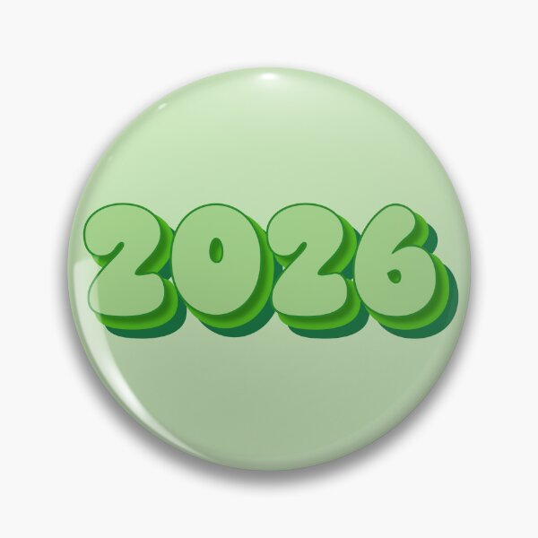 Item preview, 2026 Year - Twenty Twenty Six - Pale Green - Mint Green - Matcha Green - Kelly Green - Dark Green - Typography - New Year 2026 designed and sold by TheIconShop.