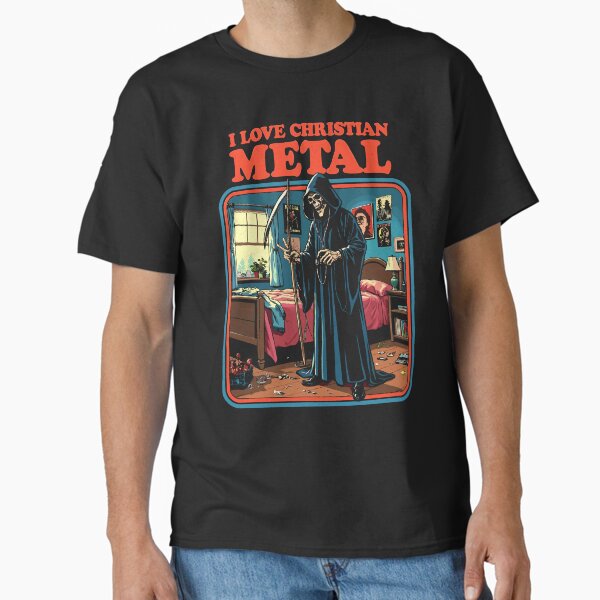 Item preview, I Love Christian Metal - Funny Grim Reaper designed and sold by Vintagenaut Co..