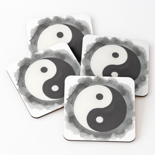 Item preview, Yin-Yang Symbol Watercolor B&W designed and sold by TBDDesigns.