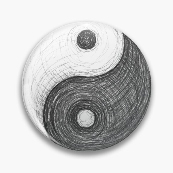 Item preview, Yin-Yang Symbol Sketch designed and sold by TBDDesigns.