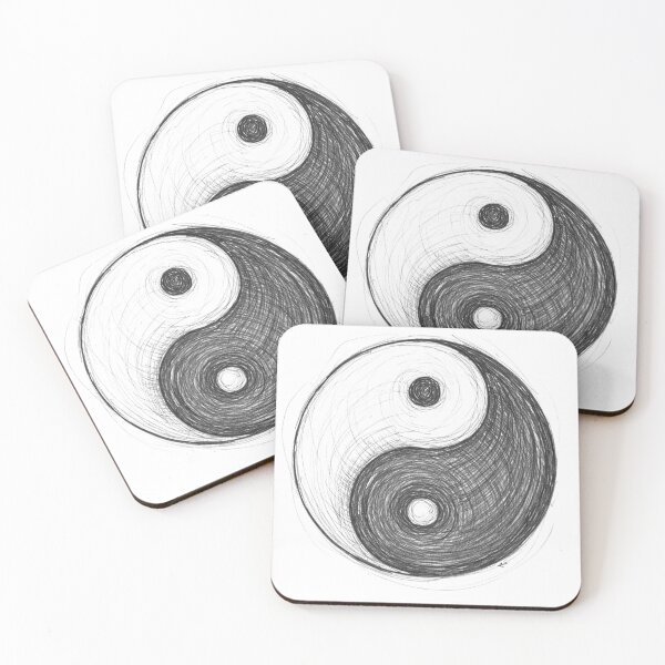 Item preview, Yin-Yang Symbol Sketch designed and sold by TBDDesigns.
