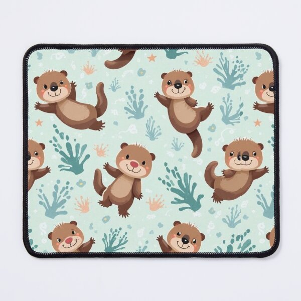 Item preview, Tiny Otters – Playful Animal Pattern designed and sold by IVSapparel.