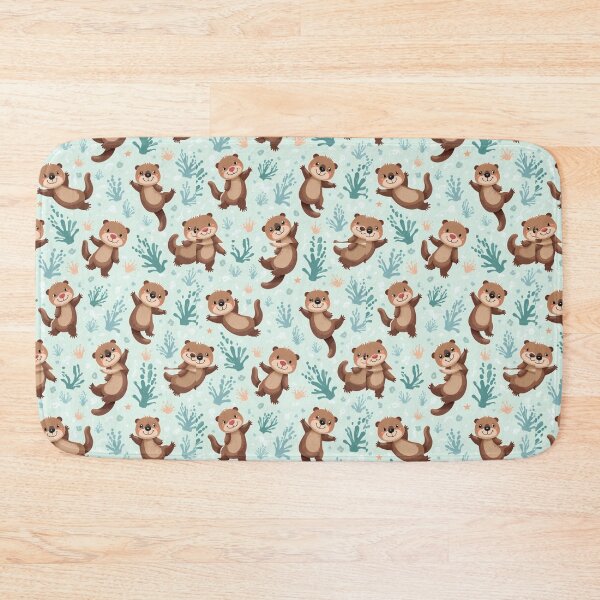 Item preview, Tiny Otters – Playful Animal Pattern designed and sold by IVSapparel.