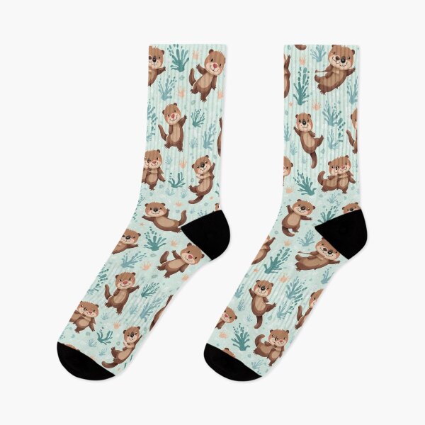 Item preview, Tiny Otters – Playful Animal Pattern designed and sold by IVSapparel.