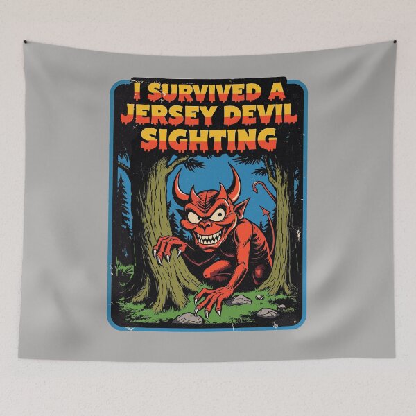 Item preview,  I Survived a Jersey Devil Sighting - Funny Cryptid & Monste designed and sold by Vintagenaut Co..