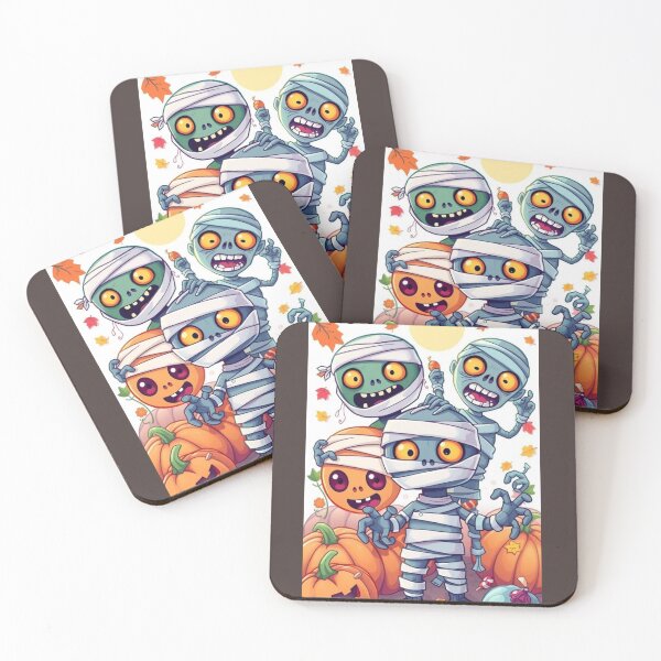 Item preview, Momies amicales & citrouilles. Friendly Mummies & Pumpkins designed and sold by Drawingshirts.
