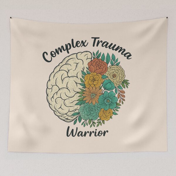 Item preview, Complex Trauma Warrior Floral Brain designed and sold by James McCleese.