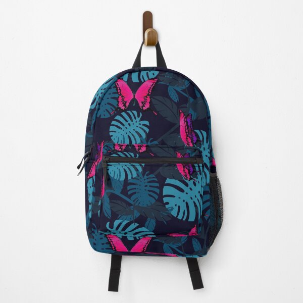Item preview, Swiss Cheese plant and Pink Butterfly Pattern designed and sold by GeeThang.