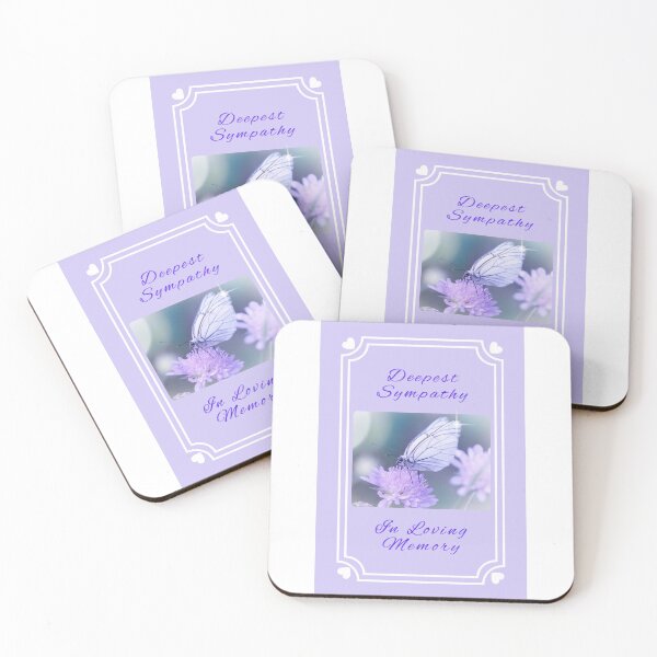 Item preview, DEEPEST SYMPATHY, CARD, BUTTERFLY, PURPLE, MEMORY  designed and sold by AASparksDesigns.