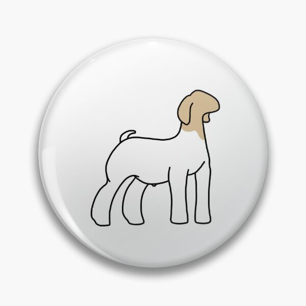 Item preview, Blonde Traditional Show Goat designed and sold by livestockgraphicsbybrooke.