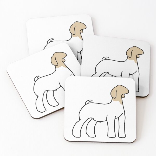 Item preview, Blonde Traditional Show Goat designed and sold by livestockgraphicsbybrooke.
