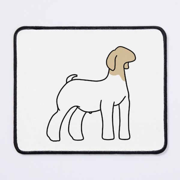 Item preview, Blonde Traditional Show Goat designed and sold by livestockgraphicsbybrooke.