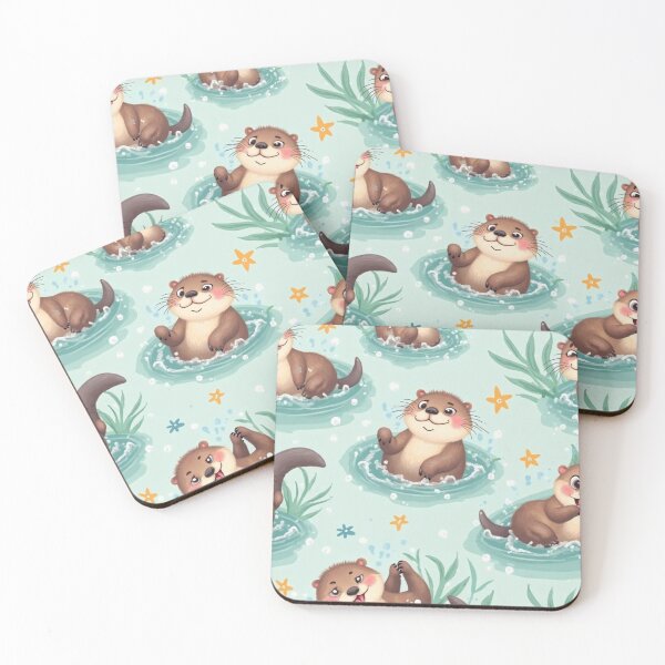 Item preview, Waves of Joy – Baby Otter Splashing Design designed and sold by IVSapparel.