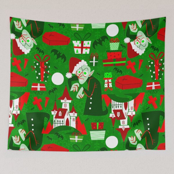 Item preview, creepy christmas nosferatu santa vampire red designed and sold by Gossip Rag.