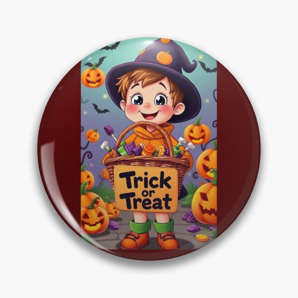 Item preview, Enfant Halloween avec panier de bonbons.  Halloween Kid with Candy Basket designed and sold by Drawingshirts.