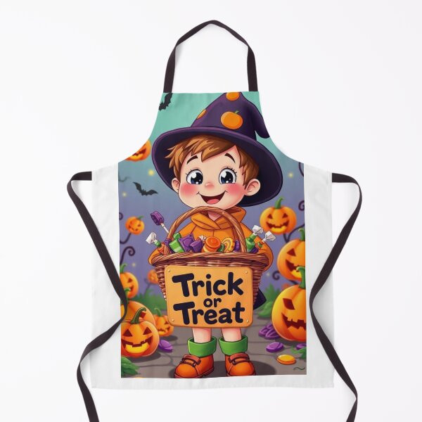 Item preview, Enfant Halloween avec panier de bonbons. Halloween Kid with Candy Basket designed and sold by Drawingshirts.