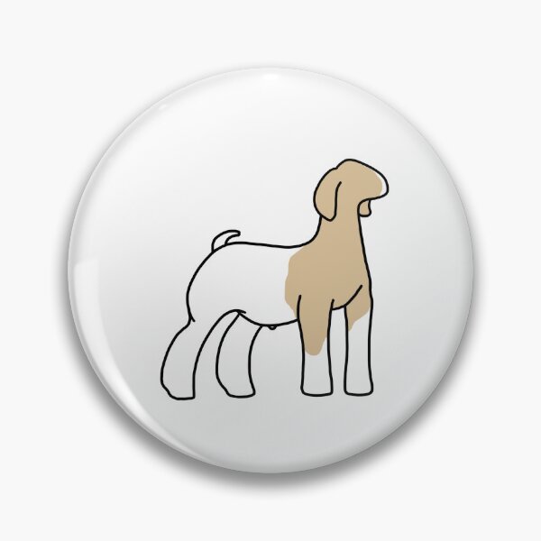 Item preview, Blonde Caped Show Goat designed and sold by livestockgraphicsbybrooke.