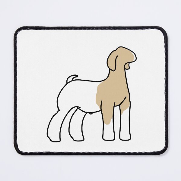 Item preview, Blonde Caped Show Goat designed and sold by livestockgraphicsbybrooke.