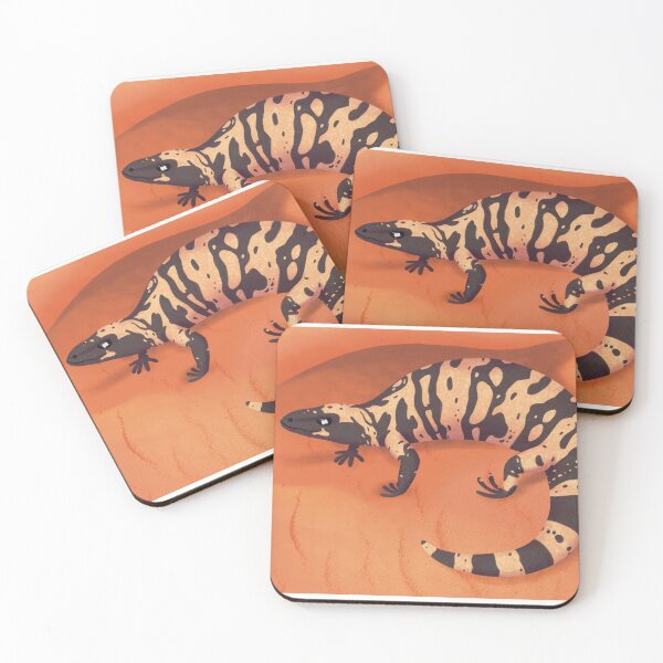Item preview, Gila Monster in the Desert – Wildlife Illustration designed and sold by OopsieWeArted.