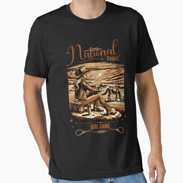 Item preview, Girl Gang National Parks T-Shirt, Western Adventure Hiker Shirt, Unisex Outdoor Tee, Park Ranger Gift, Nature Lover Graphic Tee designed and sold by Orens POD.