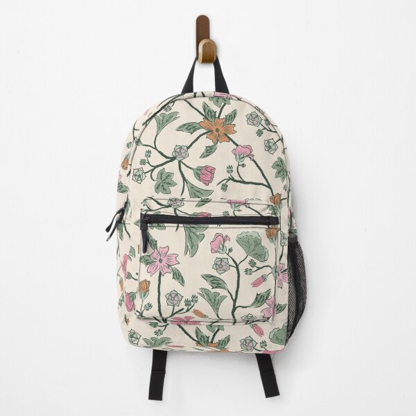 Item preview, Trailing Floral - Mallow - Malva - Sage Green and Muted Pinks and Cream designed and sold by ArtFisher.