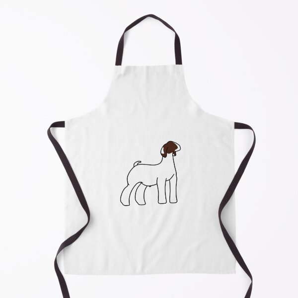 Item preview, Dark Red White-Eared Show Goat designed and sold by livestockgraphicsbybrooke.