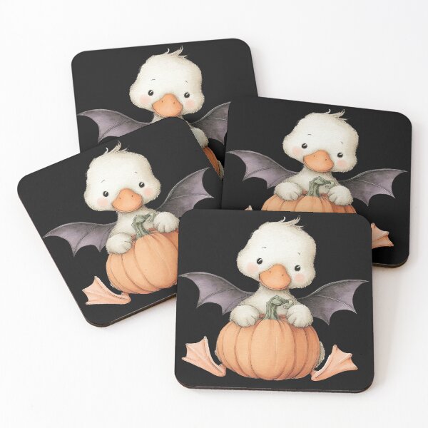 Item preview, Bat Duck & Pumpkin Cuteness designed and sold by Jackofallart.
